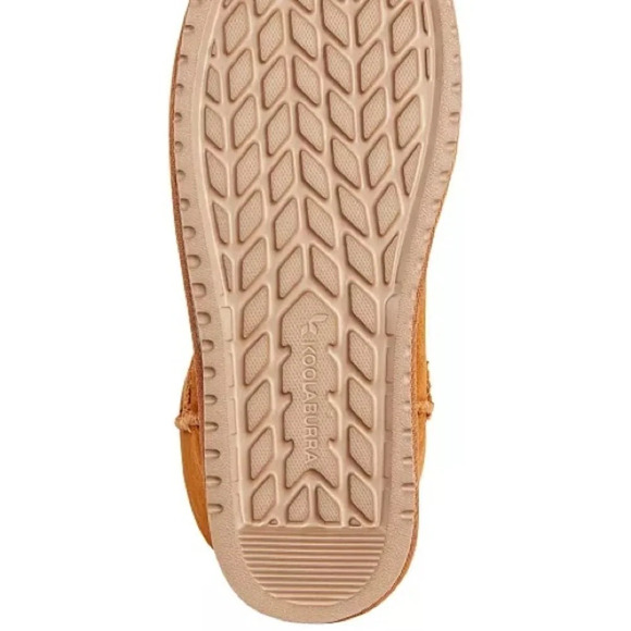 NEW Kookaburra UGG Suede Boots Faux Fur Chestnut - Picture 5 of 14